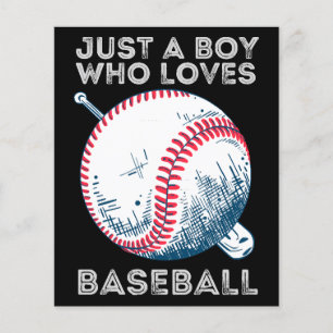 Lámina Solo un chico que ama bate de béisbol bate pelota