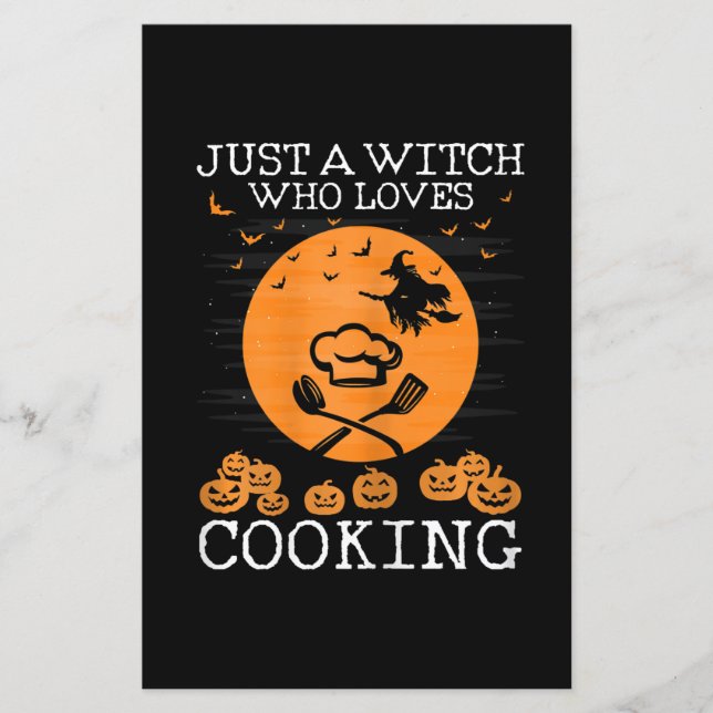 Lámina Sólo una bruja a la que le encanta cocinar | Chef  (Anverso)