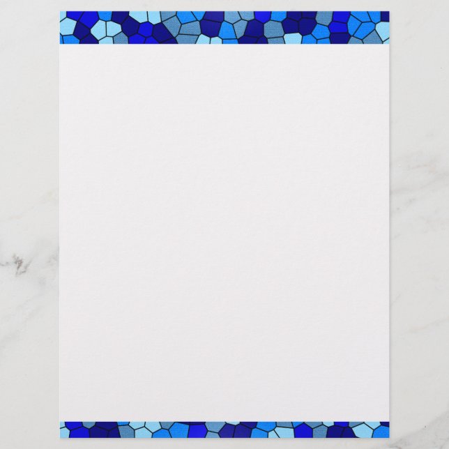 Lámina Sombras de vidrio azulado de Shirley Taylor (Anverso)