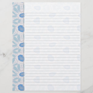 Lámina Sombras del patrón de resumen floral azul