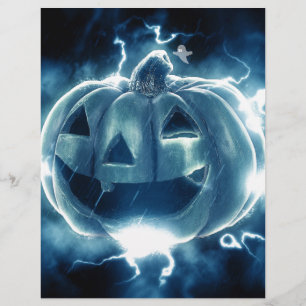 Lámina Sombrío Jack-o-Lantern