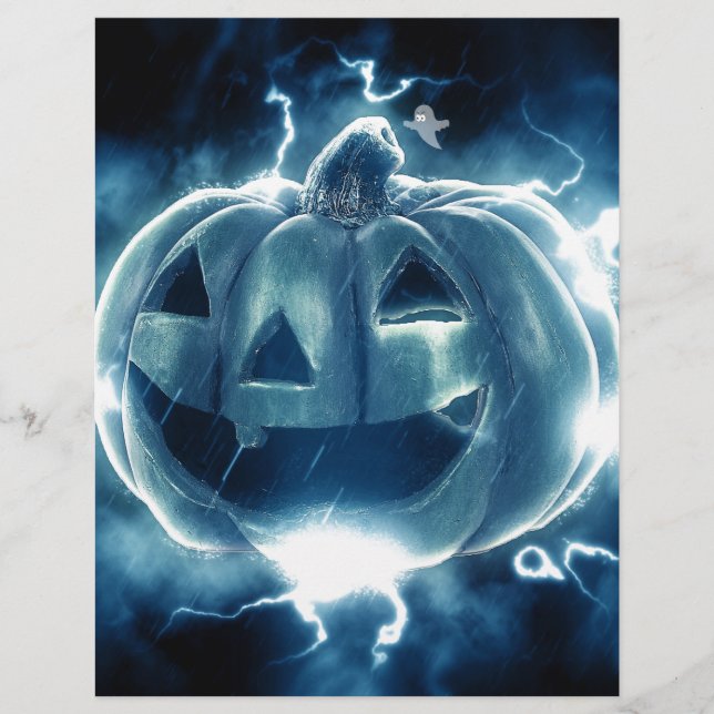 Lámina Sombrío Jack-o-Lantern (Anverso)