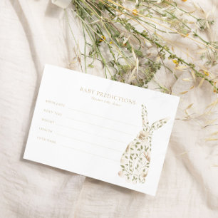 Lámina Somebunny Spring Floral Baby Shower Guesses Game