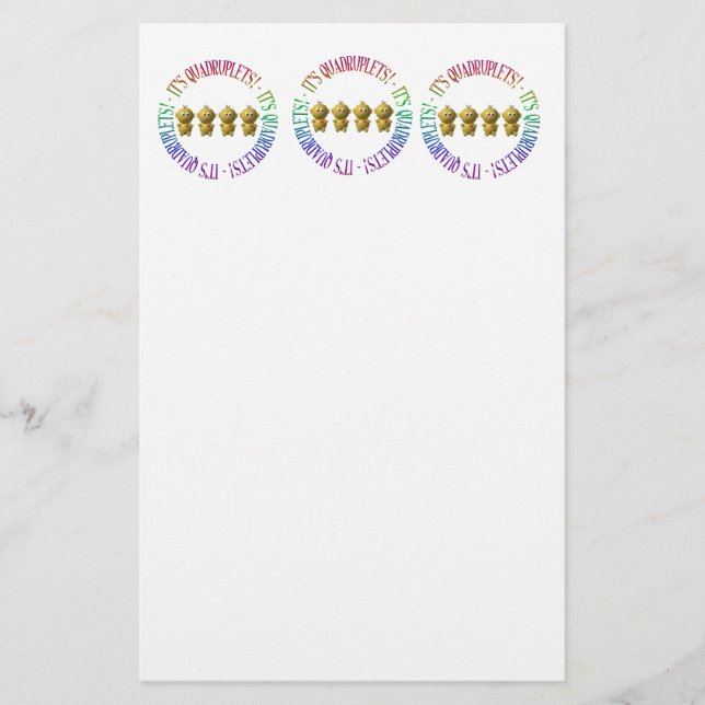 Lámina ¡Son cuatrillizos! (Anverso)