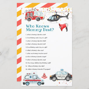 Lámina Sonar la alarma Baby Shower que conoce mejor a mam