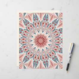 Lámina Sorprendente arte fractal moderno Kaleidoscope Man