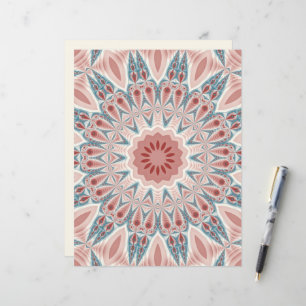 Lámina Sorprendente arte fractal moderno Kaleidoscope Man