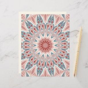 Lámina Sorprendente arte fractal moderno Kaleidoscope Man