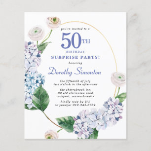 Lámina Sorpresa Fiesta presupuesto 50.ª invitación por cu