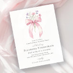Lámina SORPRESA PRESUPUESTARIA 30 cumpleaños Invitación d<br><div class="desc">Una coqueta rosa femenina está decorada con flores silvestres rosas y violetas.</div>