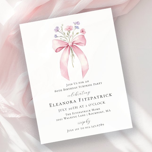 Lámina SORPRESA PRESUPUESTARIA 80 cumpleaños Invitación d (Subido por el creador)