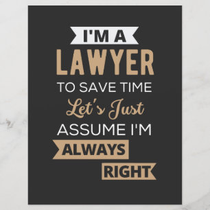 Lámina Soy abogada, para ahorrar tiempo