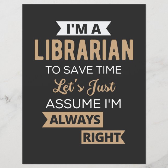 Lámina Soy bibliotecario (Anverso)