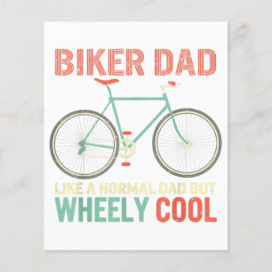 Lámina Soy Biker Dad Fathers Day Wheely Cooler Bicicleta