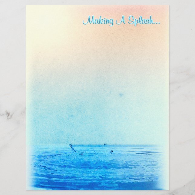 Lámina ¡Splash! (Papel de libro de carátula personalizado (Anverso)