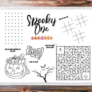 Lámina Spooky One Halloween Actividad infantil Placem