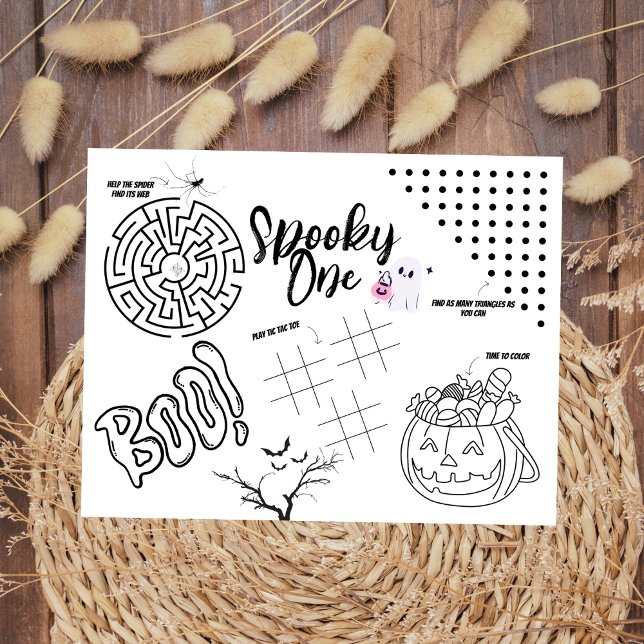 Lámina Spooky One | Halloween | Alfombrilla de Actividade (Subido por el creador)