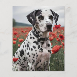 Lámina **"Spots of Joy: Dalmatian in a Red Poppy Field"**