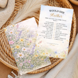 Lámina Spring Wildflower Garden Mom-to-Be Game