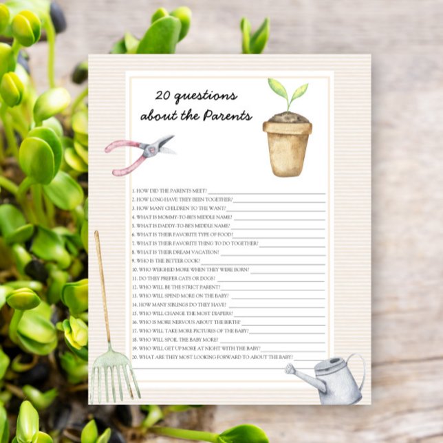 Lámina Sprout - juegos - 20 preguntas sobre los padres (Subido por el creador)