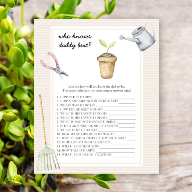 Lámina Sprout - Quién conoce el mejor juego de papá (Subido por el creador)