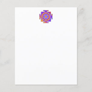 Lámina Sri Yantra - Diseño de símbolo del hinduismo 1