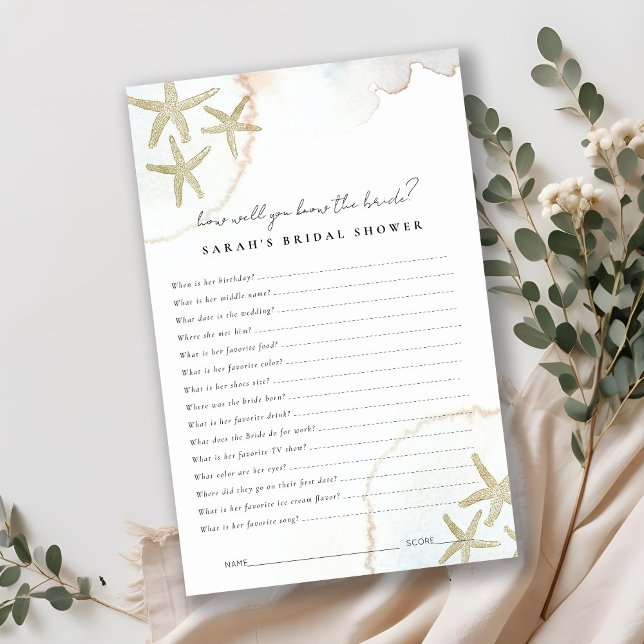 Lámina Starfish de oro ¿Qué tan bien conoces el juego de  (Subido por el creador)