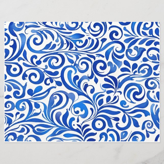 Lámina Starry Night Mix 'n Match scrapbook, papel de coll (Reverso)