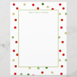 Lámina Stationery con marco de punto de polka