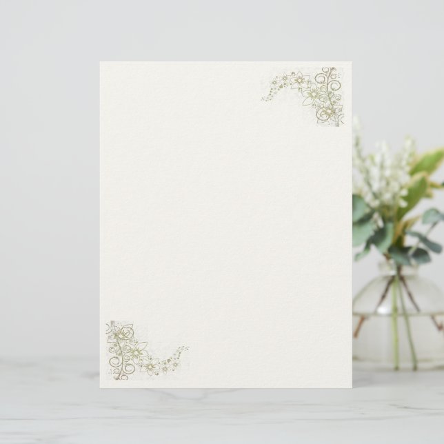 Lámina Stationery Creamy Beige (Anverso de pie)