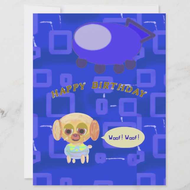 Lámina Stationery de cumpleaños (Anverso)