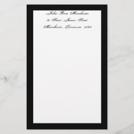 Lámina Stationery de duelo