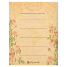 Stationery Rosa de época