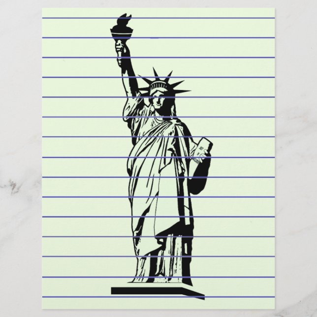 Lámina Statue of Liberty Letterhead (Anverso)