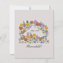 Lámina Stay Wild flowerchild!