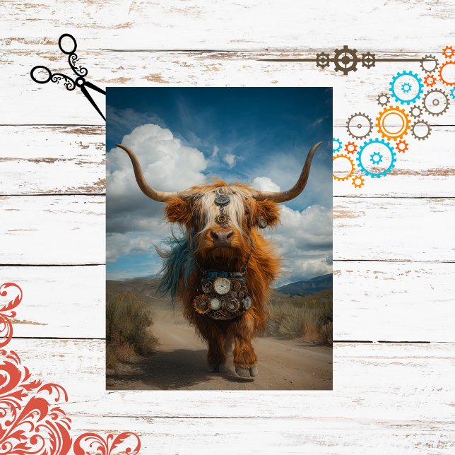 Lámina Steampunk Whimsical Highland Scrapbook Paper (Subido por el creador)