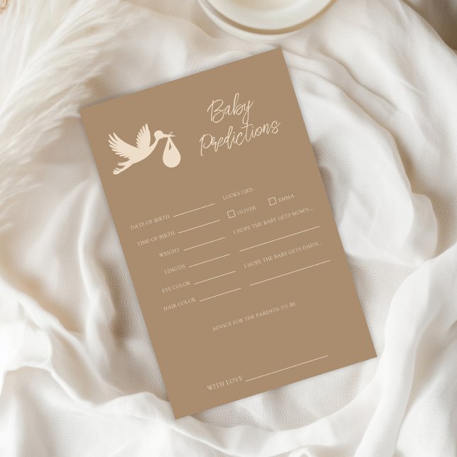 Lámina Stork Baby Delivery Predictions and Advice Game (Subido por el creador)