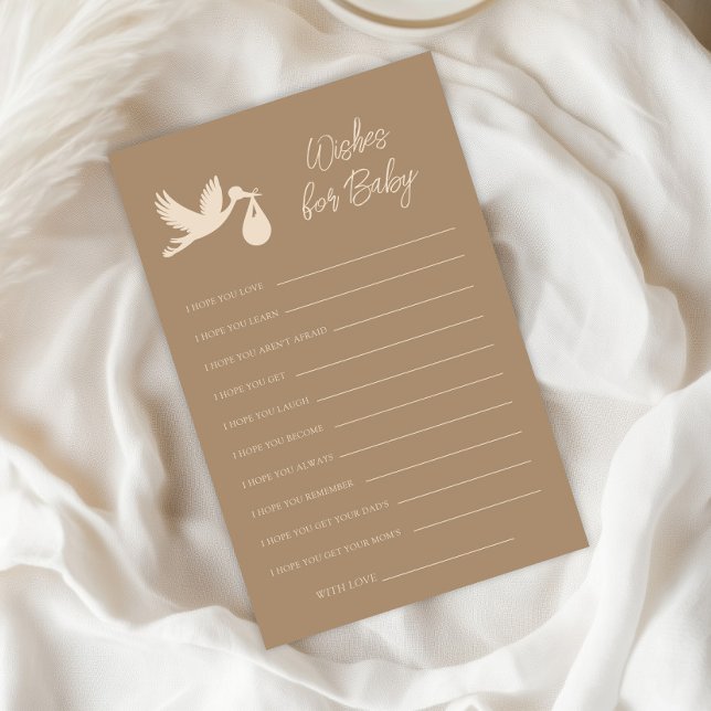 Lámina Stork Baby Delivery Wishes For Baby Advice Card (Subido por el creador)
