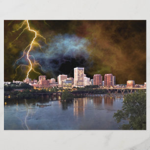 Lámina Stormy Richmond Skyline
