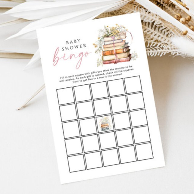Lámina Storybook Baby Shower Bingo New Chapter Wildflower (Subido por el creador)