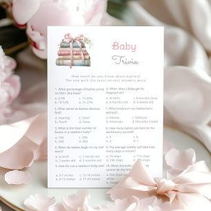 Lámina Storybook Baby Trivia New Chapter Baby Shower game