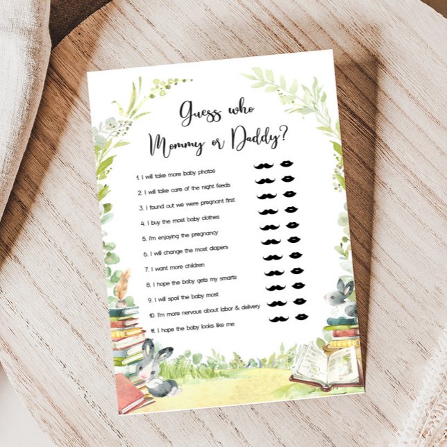 Lámina Storybook New Chapter Baby Shower Guess Who Game (Storybook Baby Shower Game)