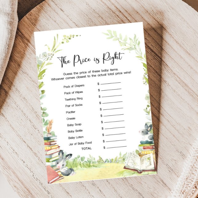 Lámina Storybook New Chapter Shower Price is Right Game (Storybook Baby Shower Game)