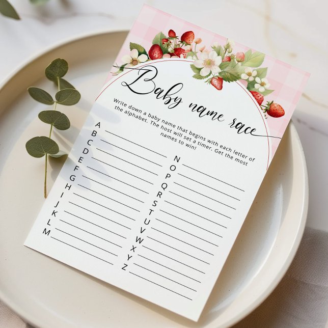 Lámina Strawberry bebé raza juego de ducha bebé (Subido por el creador)