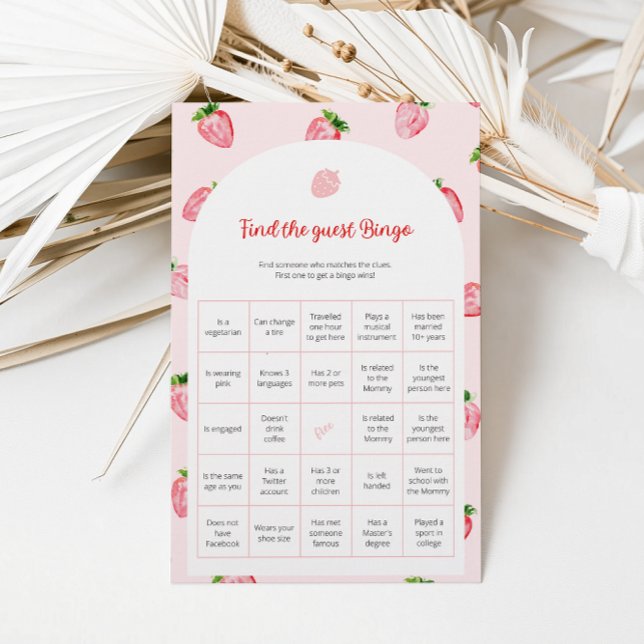 Lámina Strawberry Encuentra El Juego De Baby Shower De Bi (Subido por el creador)