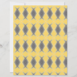 Lámina Stylish Grey Diamonds on Yellow scrapbook paper