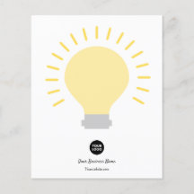 Su bombilla de luz de logotipo
