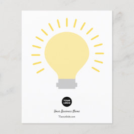 Lámina Su bombilla de luz de logotipo