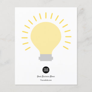 Lámina Su bombilla de luz de logotipo