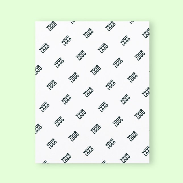 Lámina Su logotipo simple logotipo repetido | Blanco (Subido por el creador)